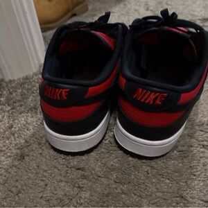 Nike Dunk Low Navy and Red